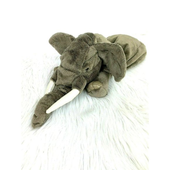 Folkmanis Elephant Puppet Gray Plush Toy Hand Stage Stuffed Animal Jungle Safari - Picture 1 of 5